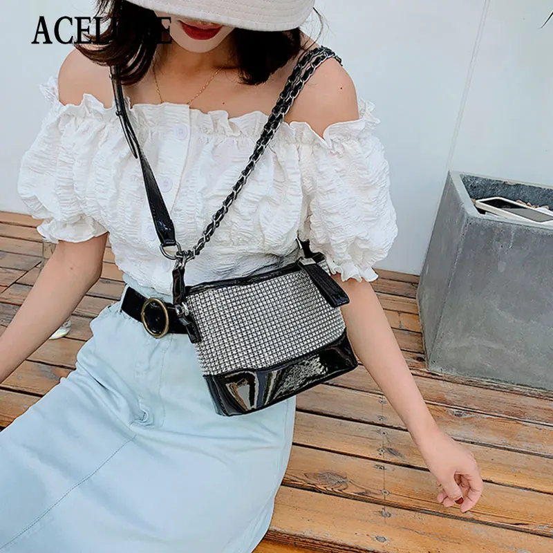 

ACELURE Fashion New Women Bucket Bag Solid Soft PU Leather Women's Handbag Simple Shining Shoulder Bag High Quality Portable Bag