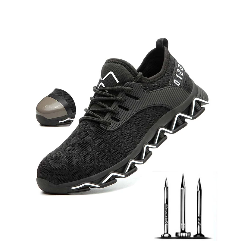 Рабочие ботинки размера плюс 36 47 мужская безопасная обувь унисекс рабочая из