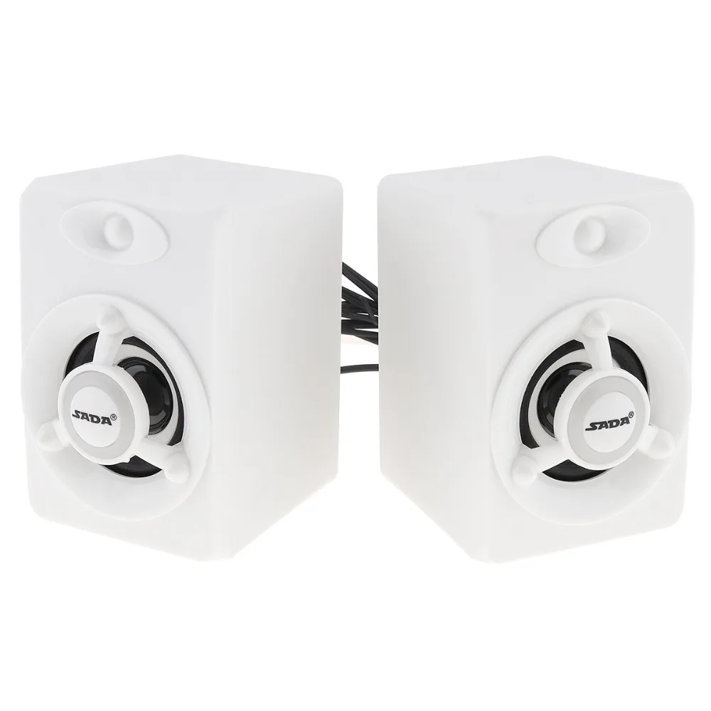 SADA V-118, портативная компьютерная колонка, USB 2,0, сабвуфер, комбинированный динамик, музыкальный динамик для ПК с красочной лампой для телевизора/ноутбука