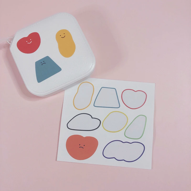 8 шт./лот мультяшный милый корейский стиль Ins Сердце Улыбка облако стикер DIY