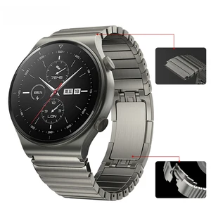 stainless steel band compatible with huawei watch gt2 pro porsche metal accessories strap for huawei watch gt gt2 pro ecg free global shipping