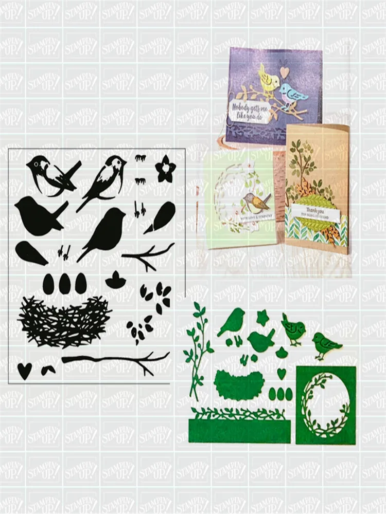 

Bird Metal Cutting Dies Stencils for DIY Scrapbooking Decorative Embossing DIY Paper Craft Album template Dies