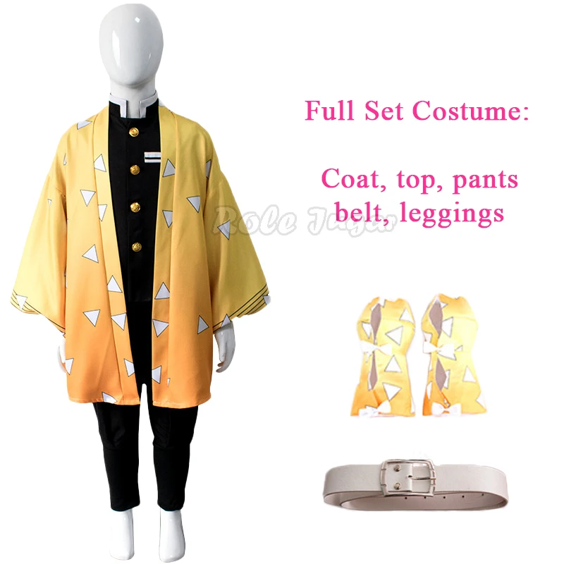 Кимоно для косплея девушек из аниме истребитель демонов Tsuyuri Kanawo Tanjirou Kamado Nezuko