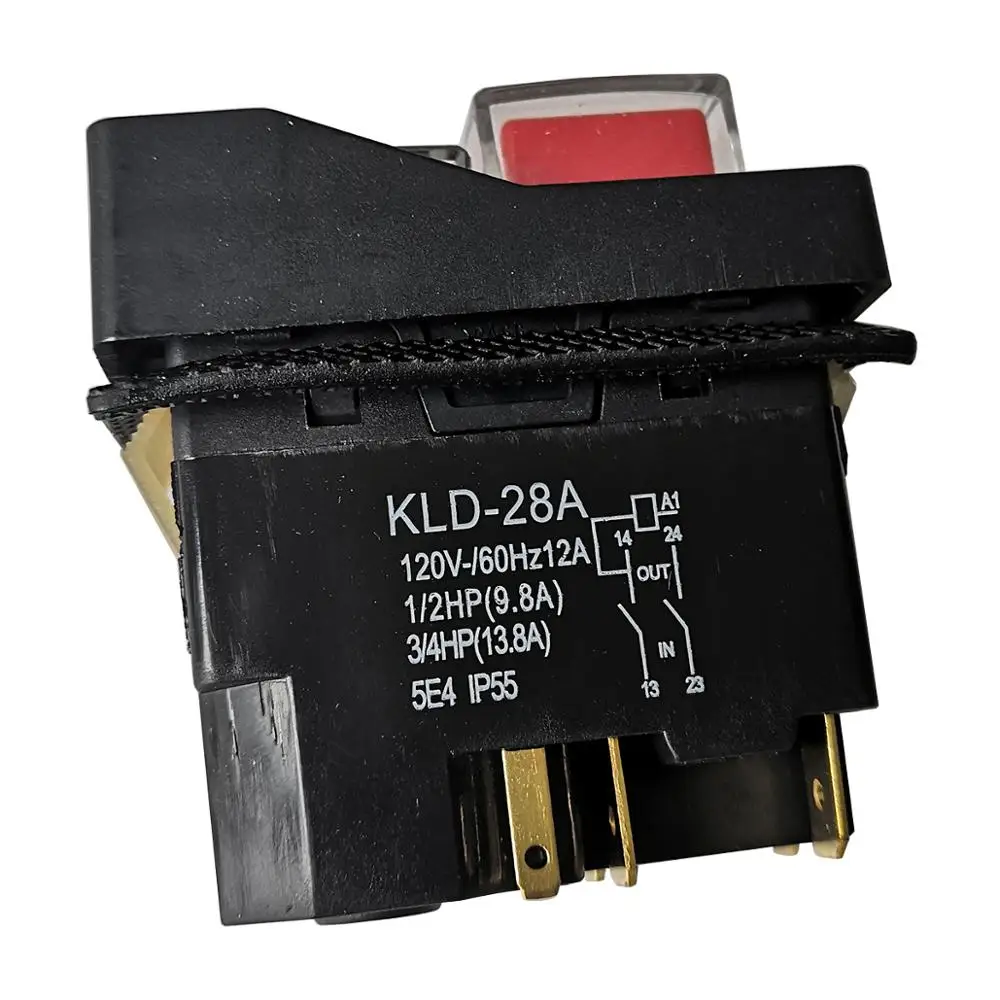 KLD-28A водонепроницаемый электромагнитный кнопочный переключатель 120 В 220 4