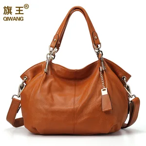 Офисная Женская Ручная сумка Qiwang, сумка на плечо из натуральной кожи, роскошный бренд, черная сумка для женщин, Повседневная Большая вместительная сумка