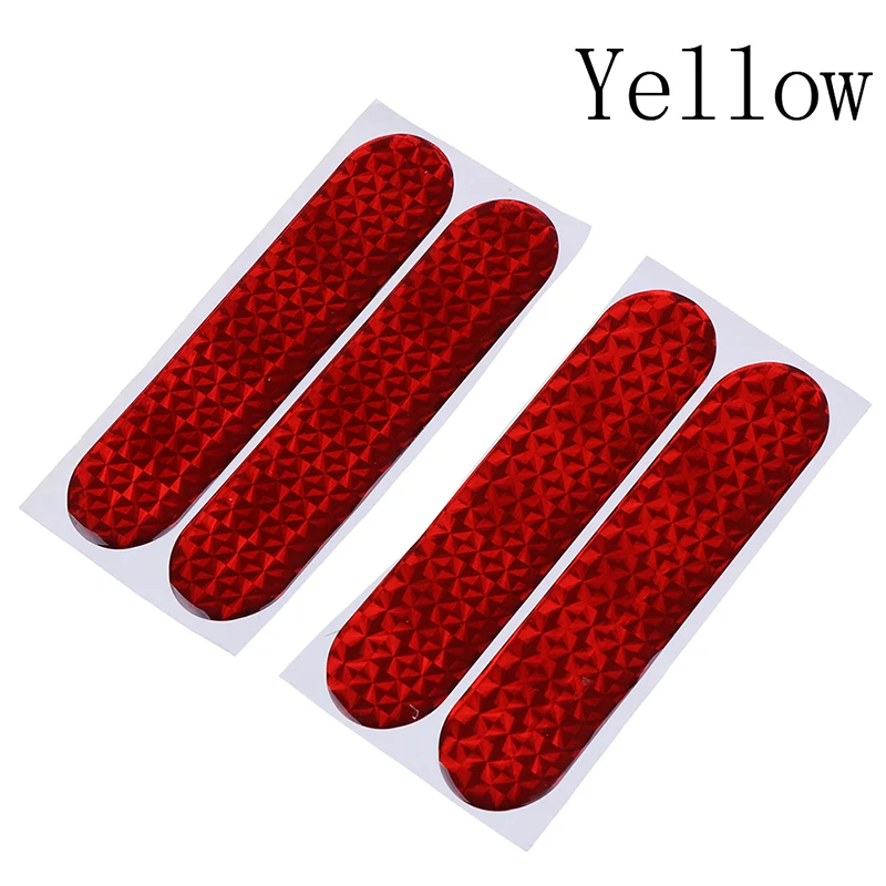 

New 4pcs Exterior Accessories Reflective Strips Super Car Door Open Sticker Reflective Tape Safety Warning Decal