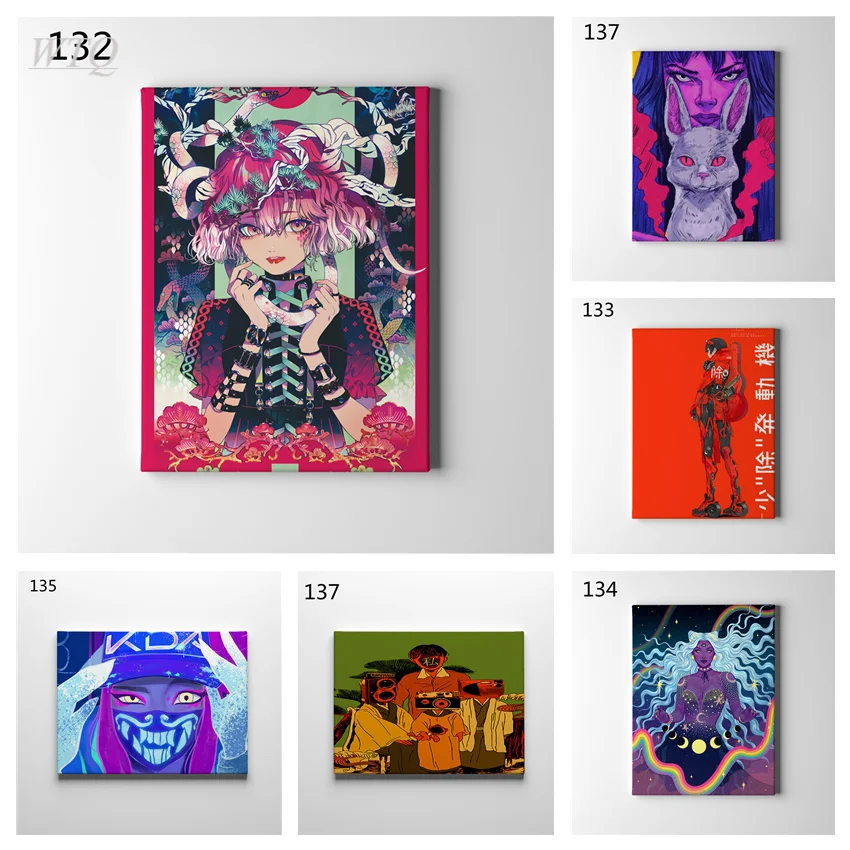 

Плакаты с изображением девушки из аниме «Строительная улица», плакаты с рисунком в стиле Триппи на холсте, плакаты и принты, Настенный декор, настенное искусство, картина, домашний декор