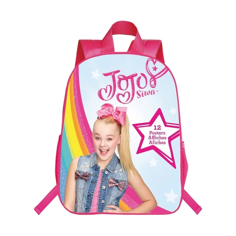 

Рюкзак Jojo Siwa для девочек, красивые школьные ранцы розового цвета для подростков, подходит для школы
