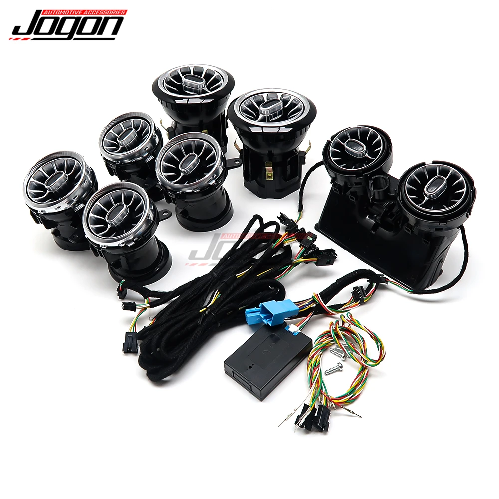 Передняя панель приборов консоли с системой кондиционирования воздуха и воздушным вентиляционным отверстием Turbo Trim Atmosphere Ambient Light для Mercedes Benz E Class W213 2017+