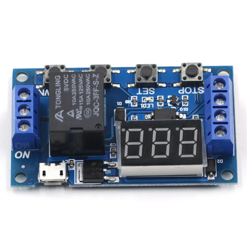 DC 6 30 в Поддержка Micro USB 5 В светодиодный дисплей Автоматизация таймер задержки