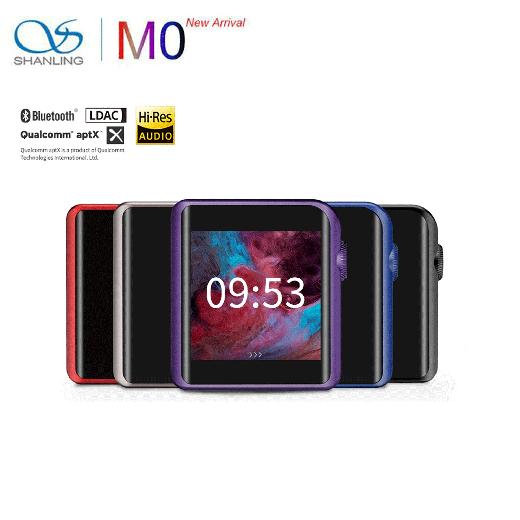 Портативный mp3 плеер SHANLING M0 музыкальный с поддержкой Bluetooth AptX HiFi LDAC DSD