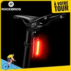Велосипедный задний фонарь ROCKBROS, безопасная лампа для езды ночью, для горных велосипедов, велосипедные аксессуары