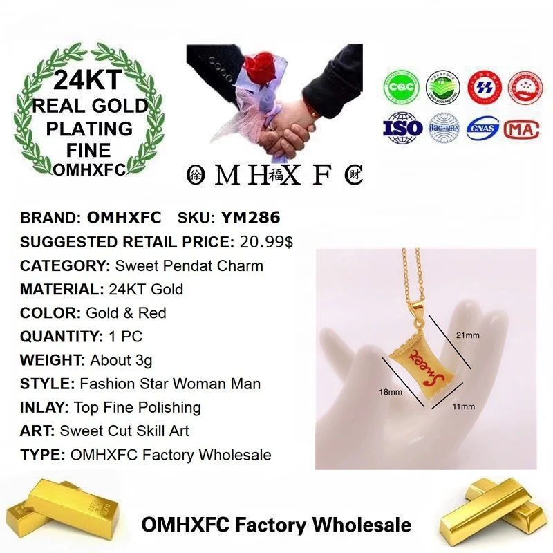 OMHXFC ювелирные изделия оптом YM286 в европейском стиле модные изысканные женские