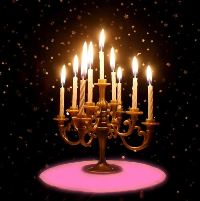 Новинка подсвечники и 1 комплект для торта на день рождения декоративные - купить