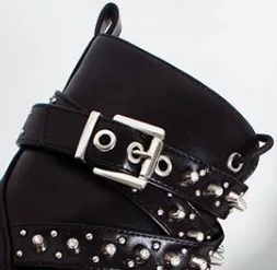 Fujin/высококачественные женские мотоциклетные ботинки из мягкой кожи в стиле панк