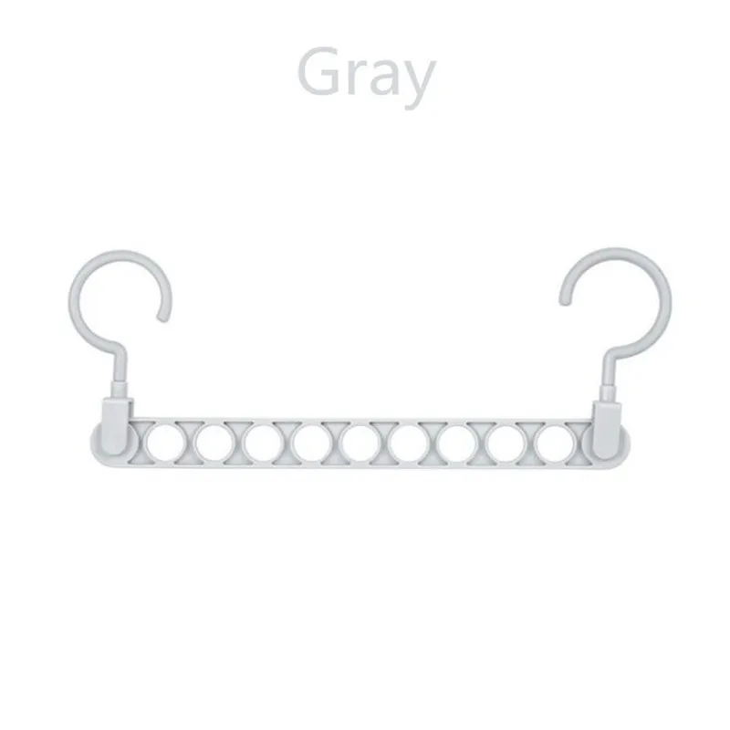 

9 hole magic clothes hanger multi-function folding hanger rotating clothes hanger wardrobe drying clothes Hanger Home Organizer