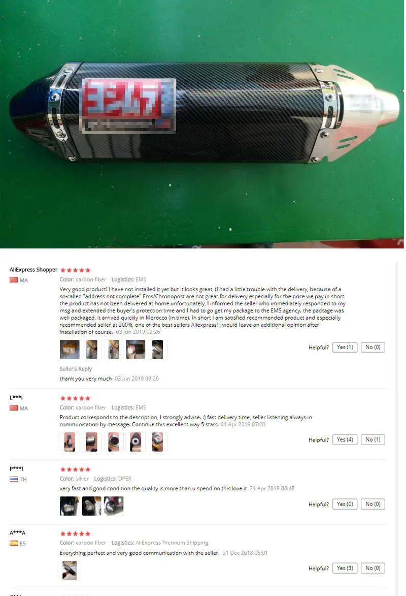 Мотоцикл Yoshimura выхлоп Универсальный углеродное волокно лицо мотоцикл глушитель Escape с db killer для R3 R6 Z1000 TMAX500