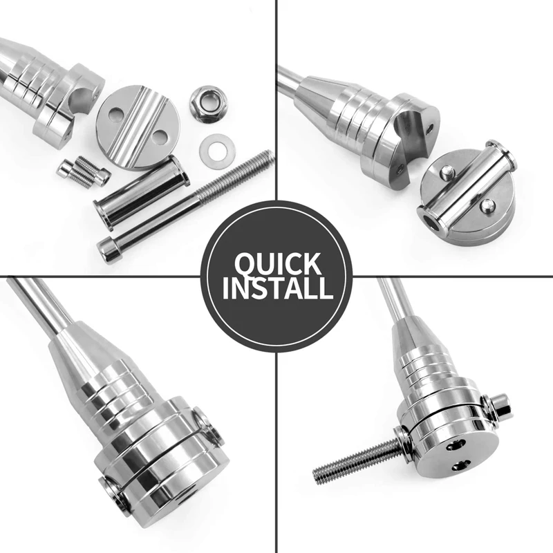 

Universal Motorcycle Decoration Adjustable Pole Mount Flag for Dyna Street Glide Road King Chrome