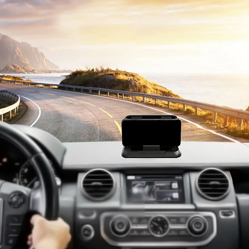 Автомобильный держатель для телефона на приборную панель из углеродного волокна