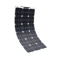 solarparts 18v 75w flexible solar panel high efficiency monoctrystalline cells for marine rv boat caravan