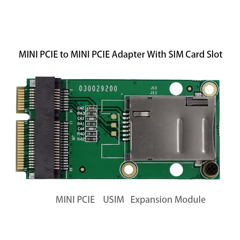 mini pcie to mini pcie adapter with SIM card slot for SIM7600E-H SIM7600SA-H SIM7600SA-H ME909S-120 SIM7699A-H SIM7100E SIM7100A
