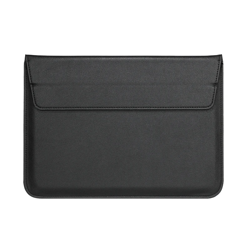 Черный Защитная сумка для Macbook 11/1" A1932 Air 13 Pro retina 15 чехол для ноутбука pro13 touchbar A2159 чехол из искусственной кожи с подставкой - Цвет: Черный