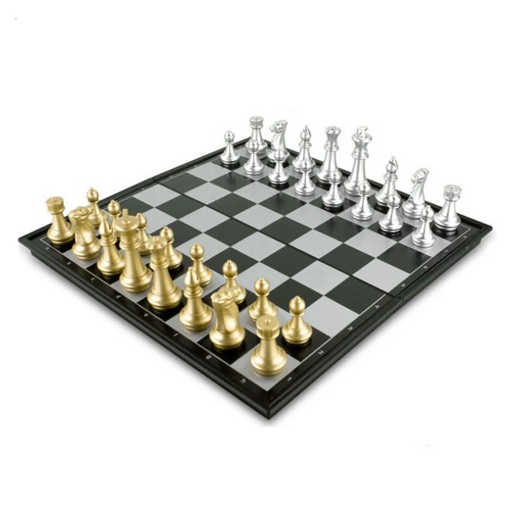 

International Chess Game Magnetics Chess Sets Portable Folding Checker Travel Family Party Chess Set Children Gifts