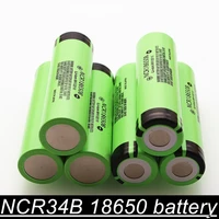 1 10pcs 100 new original ncr18650b 3 7 v 3400mah 18650 lithium rechargeable battery for flashlight batteries