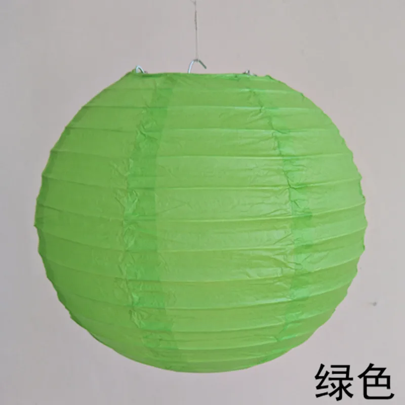 2pcs-green 2 шт. 4/6/8/10/12/14/16 дюймовый круглый одежда для свадьбы, дня рождения Бумага украшения-фонарики, подарок, ремесло, сделай сам, светильник подвесной шар - Цвет: 2pcs-green