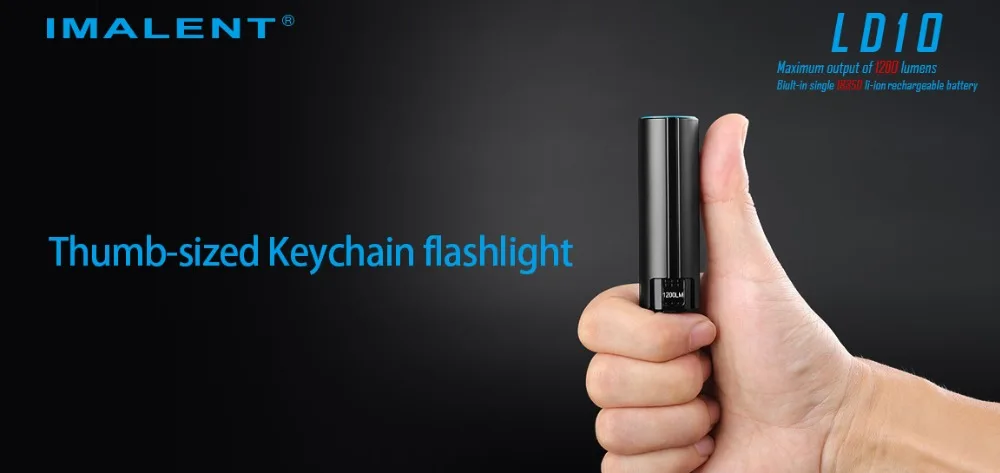 IMALENT фонарик LD10 большого размера с магнитной usb-зарядкой, oled-дисплеем, XPL, HI max, 1200 люмен, фонарь с лучом 247 м