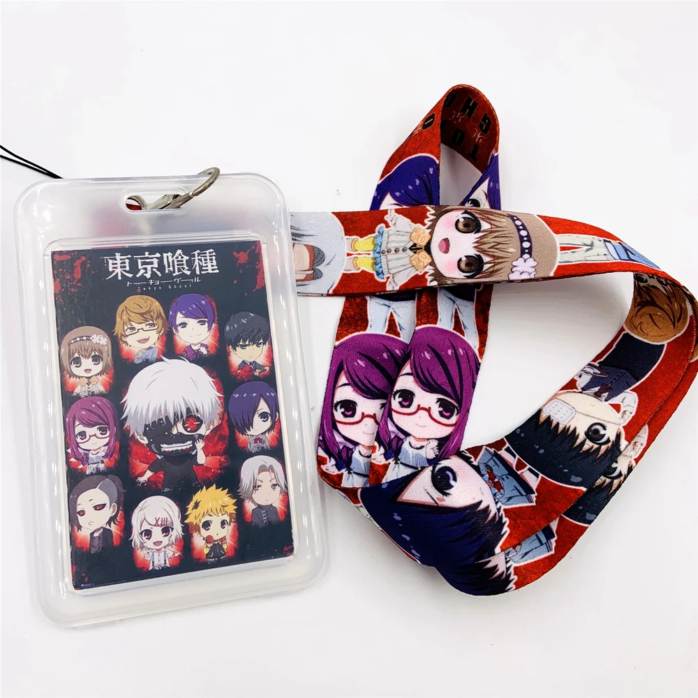 Брелок в стиле аниме Токийский Гуль ремешок на шею шнурки для ключей