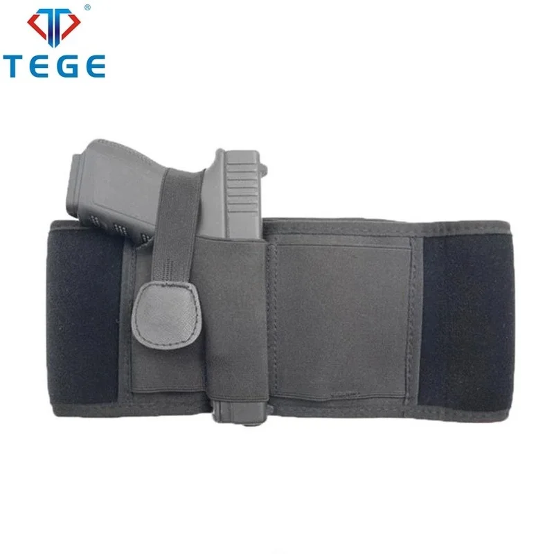 

Durable Adjustable Concealed Carry Abdominal Nylon Elastic Waist Belly Band Gun Holster Safe
