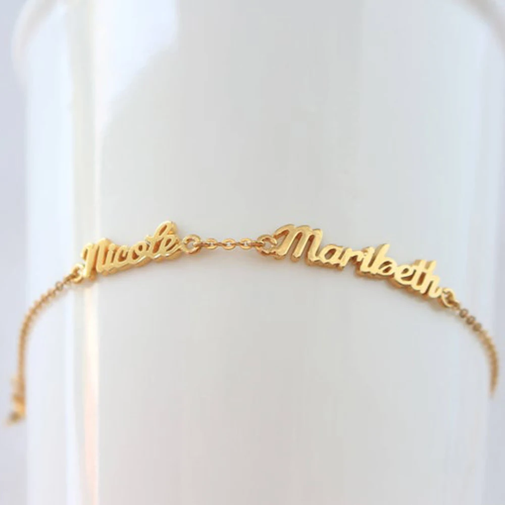 Браслеты RIR для мамы тройной именной браслет с двойным именем пользовательский