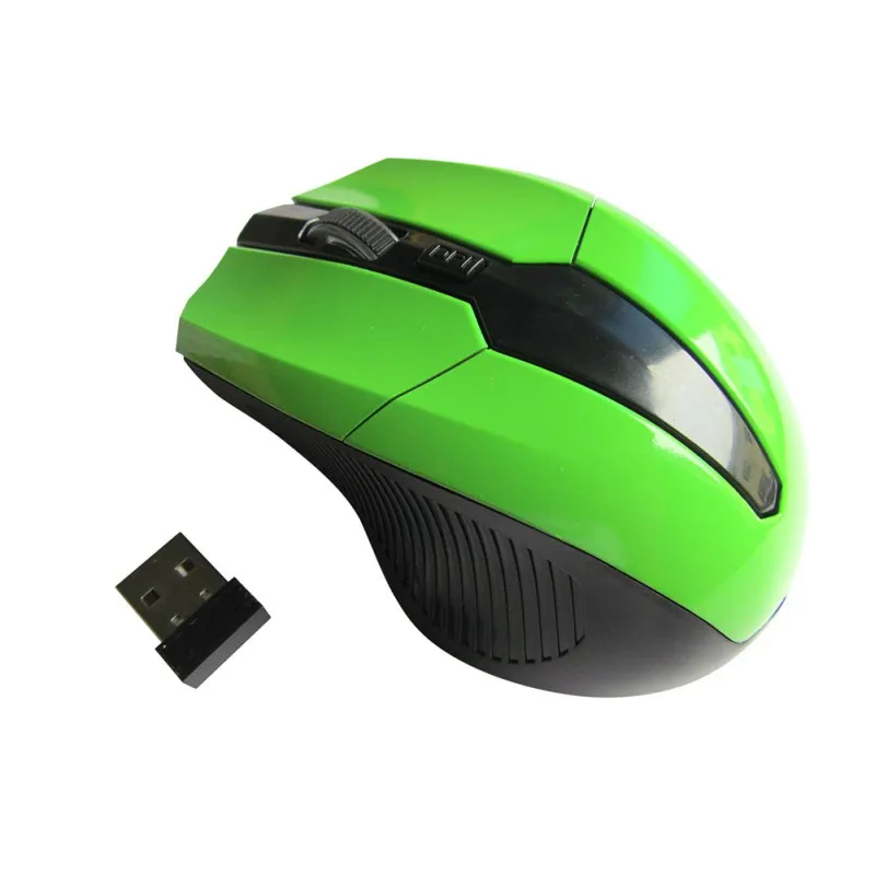 Green 2 2,4 ГГц Беспроводная оптическая мышь USB интерфейс ПК ноутбук новое качество высокая скорость сглаживания данных - Цвет: Green 2