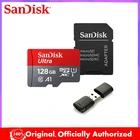 Двойной Флеш-накопитель SanDisk Micro SD карты 128 ГБ, карта памяти, 64 ГБ оперативной памяти, 16 Гб встроенной памяти, 32 ГБ, Micro SD карта SDTF флеш-карта 256 ГБ Uitra C10 TF карта Micro SD для телефона