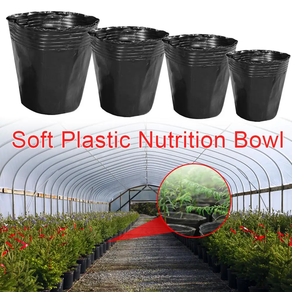 

Hot Sales 100x Plastic Flower Pot Plant Nursery Flowerpot Seedlings Planter Containers Set Plastic Flower Pot 45P