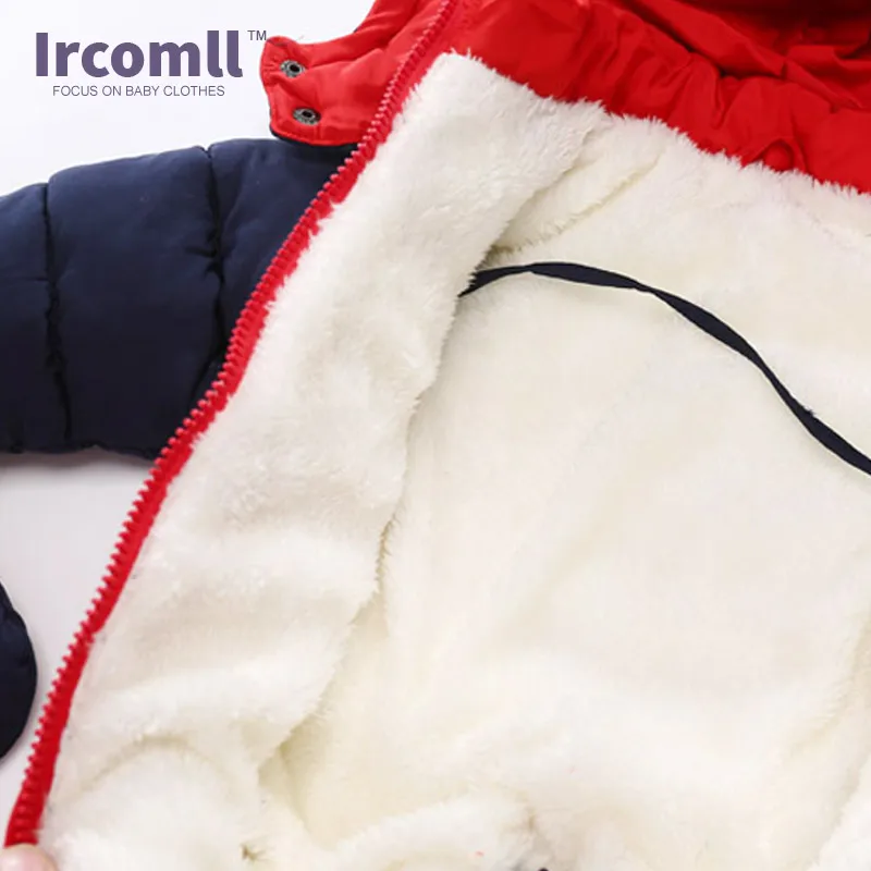 Ircomll New Fashion Baby Winter&Autumn Clothes Newborn infant Jumpsuit Inside Fleece Rompers Autumn Overalls Children Outerwear