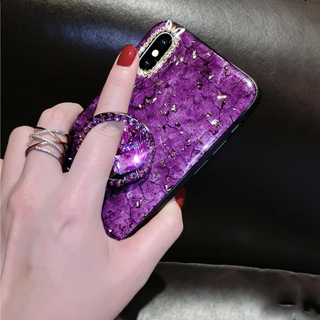 Прочный армированный чехол для телефона модные миловидные Глянцевая Подставка