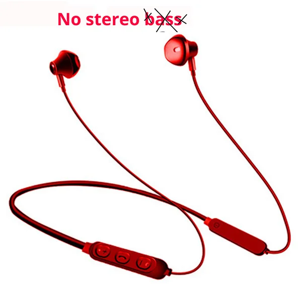 A10Red 3D стерео Bluetooth наушники беспроводные Bluetooth наушники наушник Водонепроницаемый Беспроводная гарнитура для занятий спортом+ микрофон для huawei xiaomi телефон - Цвет: A10Red