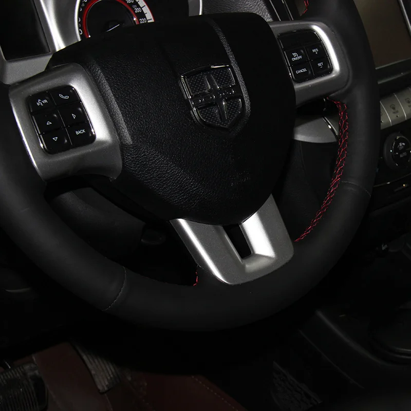 Оплетка на рулевое колесо кожаный чехол для Dodge Grand Caravan Journey Avenger Durango