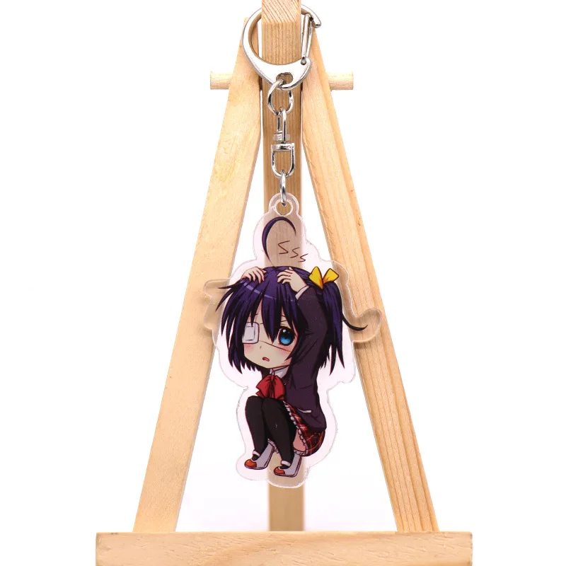 

Love Chunibyo&Other Delusions Takanashi Rikka Pendant Figure Keychain Keyring Collection Model Toy Gifts Cosplay