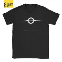 men interstellar wormhole space science fiction t shirt pure cotton clothing vintage short sleeve round neck tees t shirts