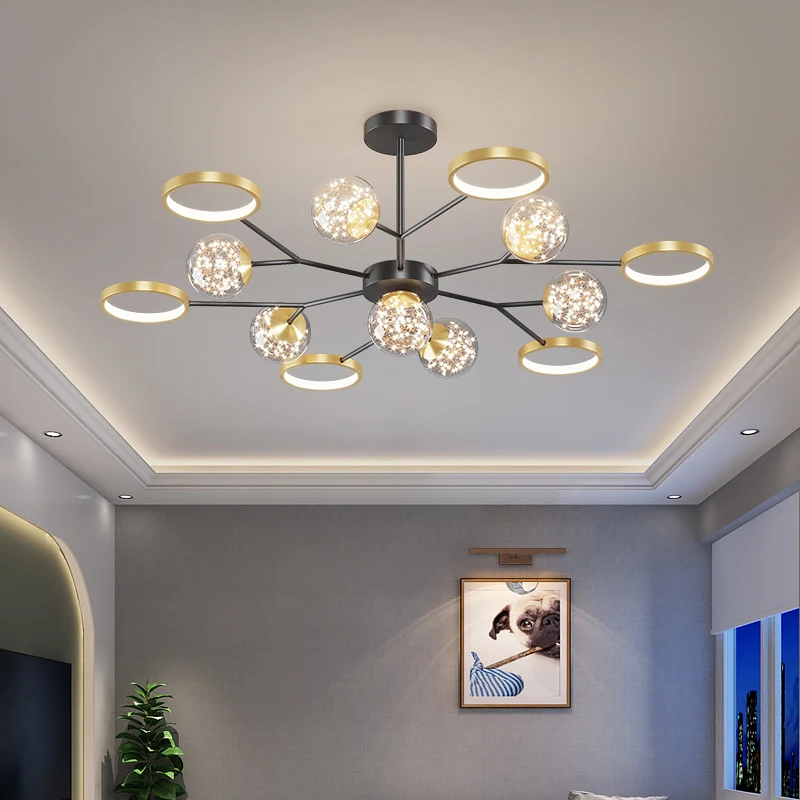 Светодиодные люстры Светильники для спальни гостиной комнатное освещение