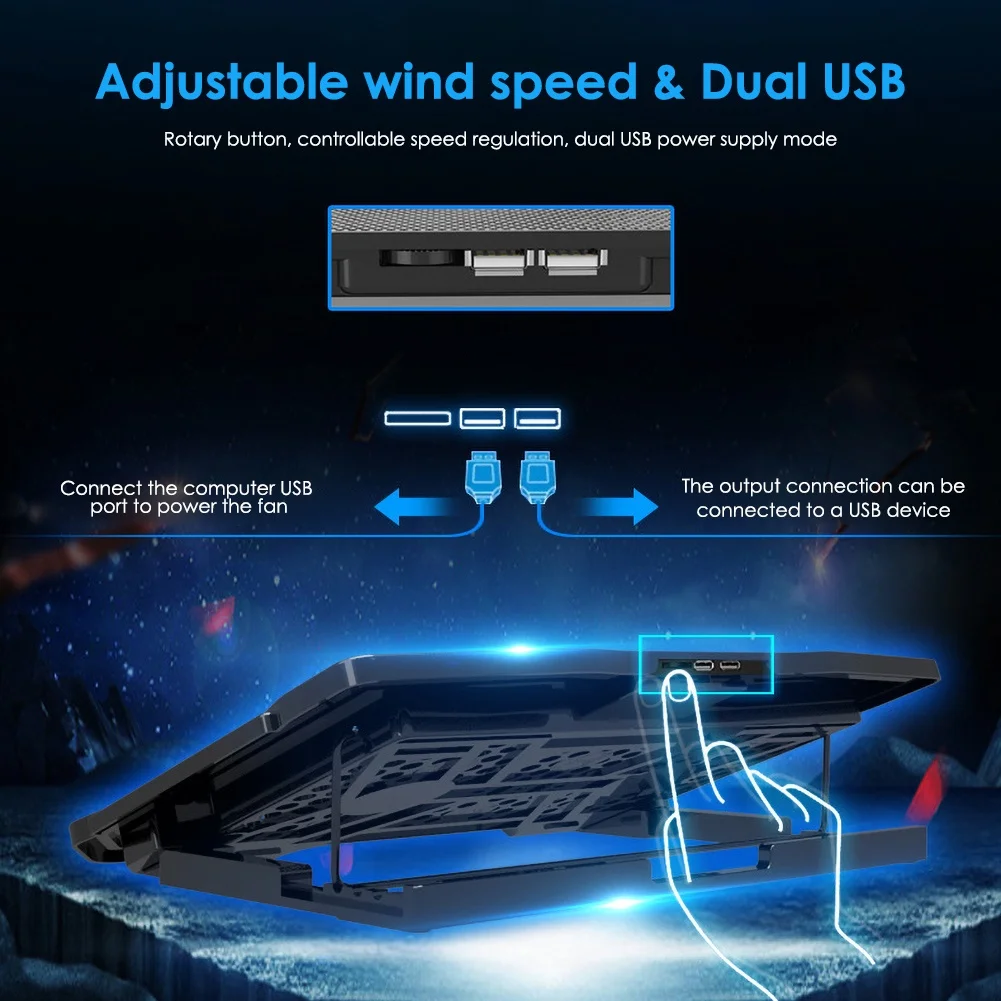 2 порта usb шесть охлаждающих ве