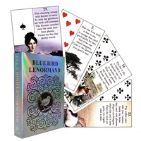 most popular oracle cards fortune telling divination cards blue bird lenormand tarot card family party leisure table game