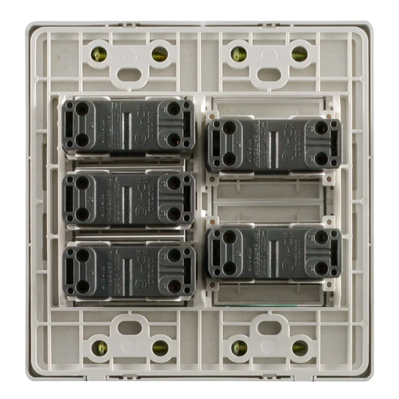 

Switch socket switch type panel Five-open double-control