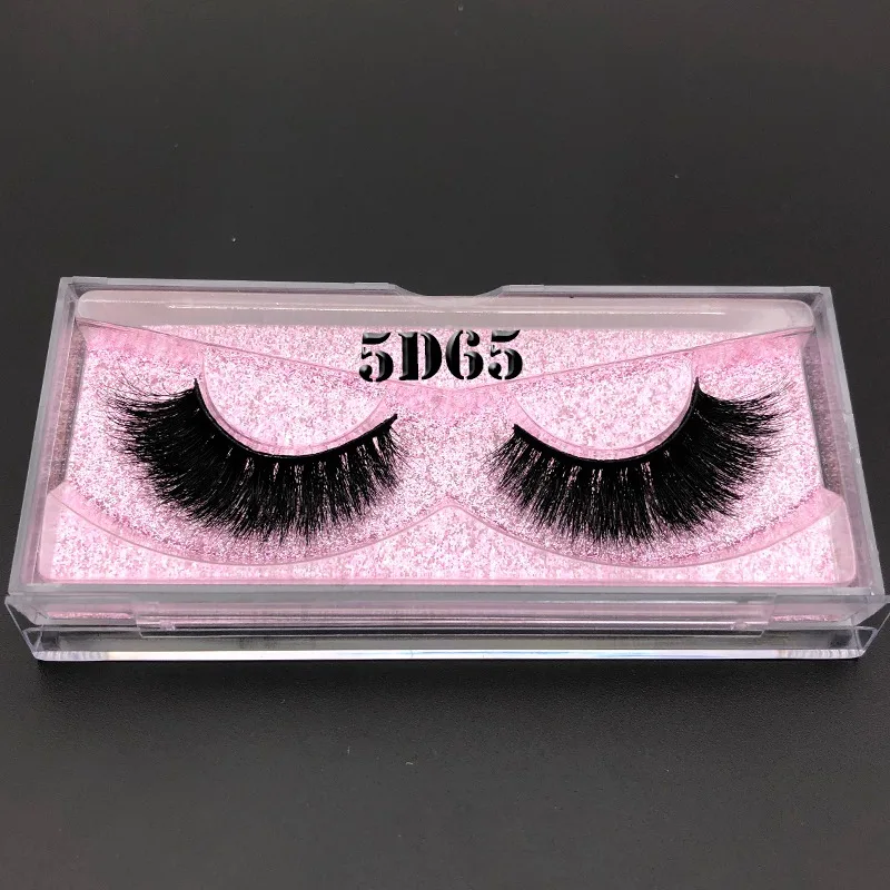 5D65 Mikiwi 5d lashes 3D норковые ресницы розовое золото блестящий чехол коробка с собственным логотипом для оптового заказа whalesale - Цвет: 5D65