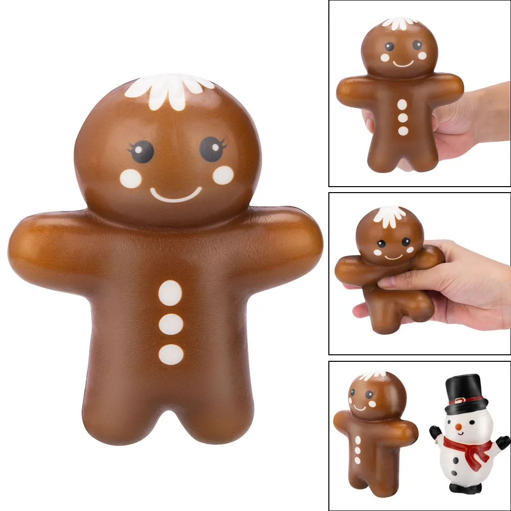 Сжимаемая игрушка Kawaii Рождество Санта медленно растет крем Ароматические