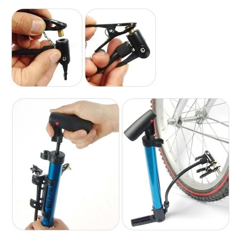 Насос велосипедный из алюминиевого сплава бытовой мини насос для баскетбола и