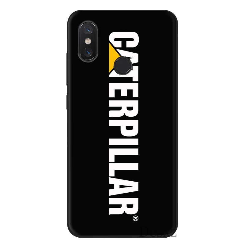 Телефонный чехол TPU для Xiaomi Mi 6 8 A1 A2 A3 9T 5X 6X Lite Pro CC9E CC9 MAX 3 9 SE с логотипом Caterpillar и милым рисунком.